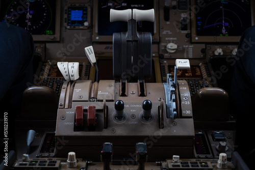 Naklejka Boeing 777 Cockpit Controls 