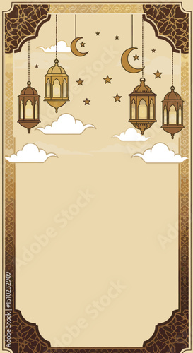 A man and a woman stand together in front of a mosque, symbolizing unity and a peaceful religious setting, most likely celebrating Eid.