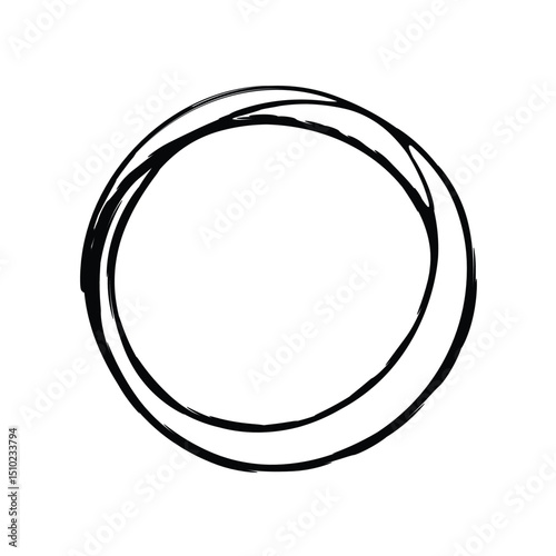 Simple Circular Scribble Frame