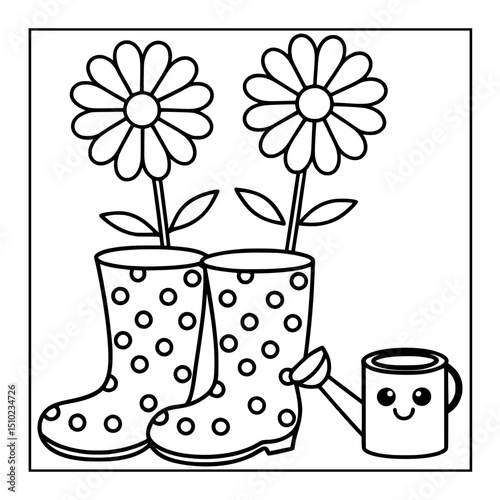 vector illustration of coloring pages