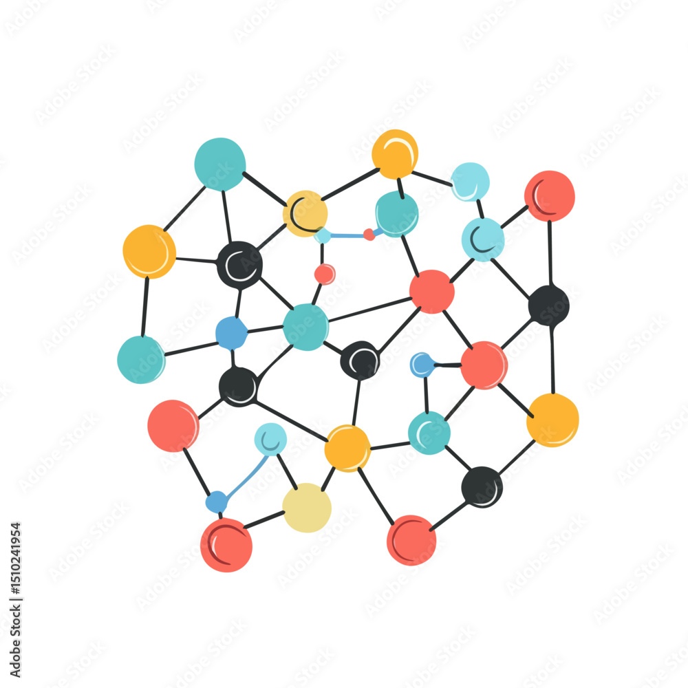 2D flat vector illustration of Virus Structure, isolated on a white background. 2D flat vector illustration of Virus Structure, isolated on a white background.