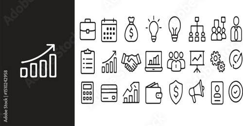Offers a vast collection of business and finance icons in various styles, including outline, filled, and gradient designs.