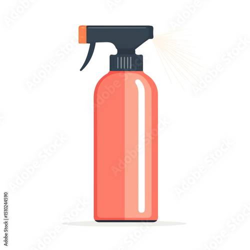2D flat Setting Spray vector illustration, isolated on a white background.