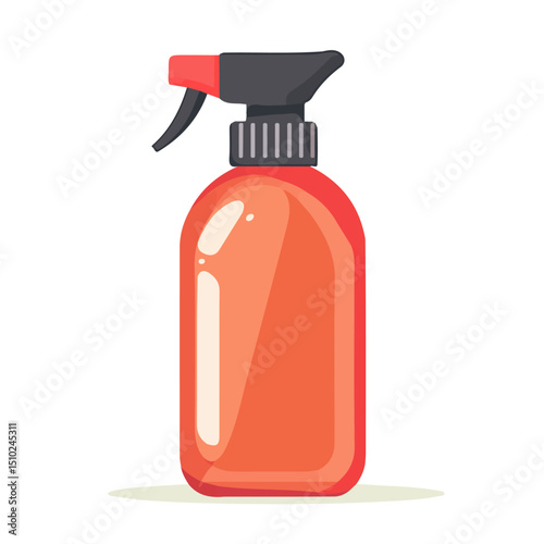 Setting Spray vector 2D flat illustration, isolated on a white background.