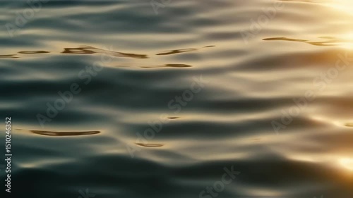 Golden Hour Water Texture: Subtle Ripples and Glimmering Reflections