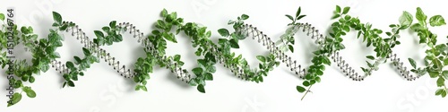 Wallpaper Mural Plant DNA spiral. Plant background with biochemical structure Torontodigital.ca