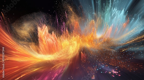 A conceptual image of energy bursts, showing lightning effects during dynamic movements.