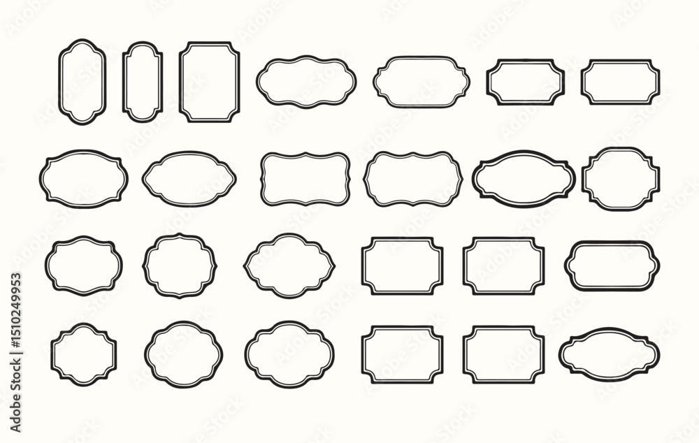 Obraz premium Cloud speech bubbles vector icons. collection. Cloud speech bubbles Vector illustration set.