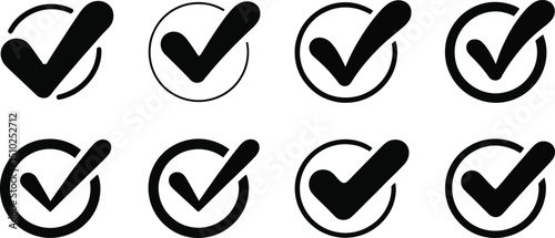  validation icon, confirm icon, selection mark, 