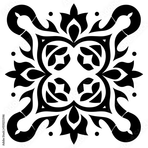 Joyful celebration captured in mesmerizing mandala vector illustrations