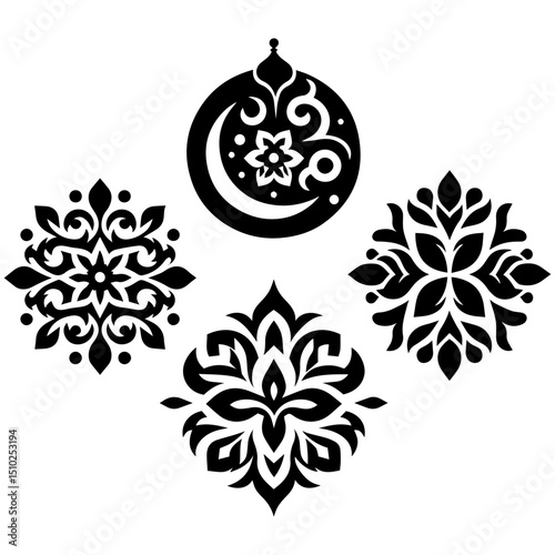 The purity of minimalist elegance expressed in seamless vector harmony