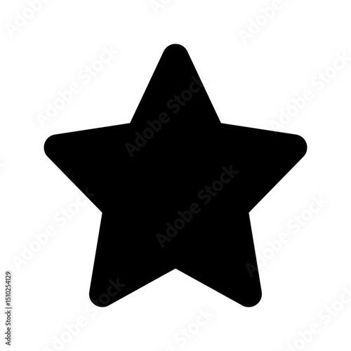 Rating star icon. Ideal for e-commerce reviews or ratings.