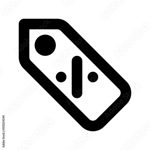 Discount sale icon. Ideal for promotions or e-commerce offers.