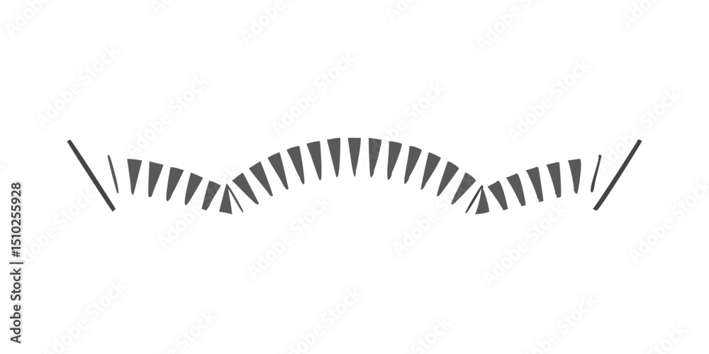 Abstract rhythmic line pattern with alternating triangular shapes Abstract rhythmic line pattern with alternating triangular shapes