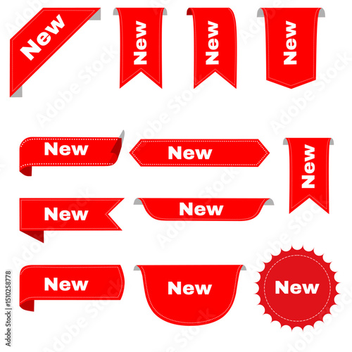 New & Collection Tag Set – Special Offer Icons, Stickers & Promo Deal Labels for Sales
