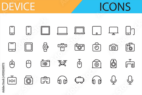Electronics Icons Collection for Apps, Websites, and E-Commerce
