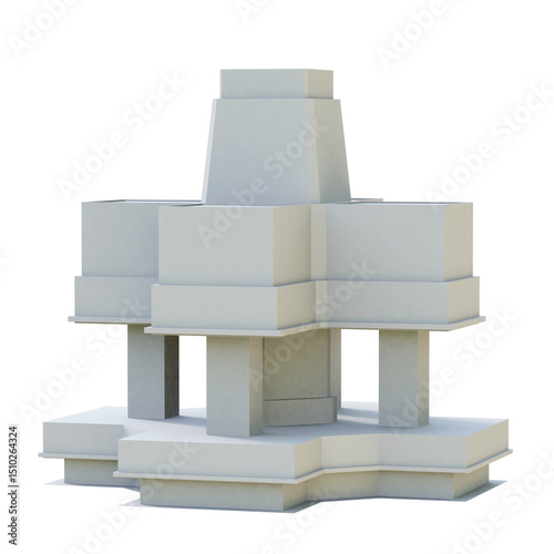 3d monument building