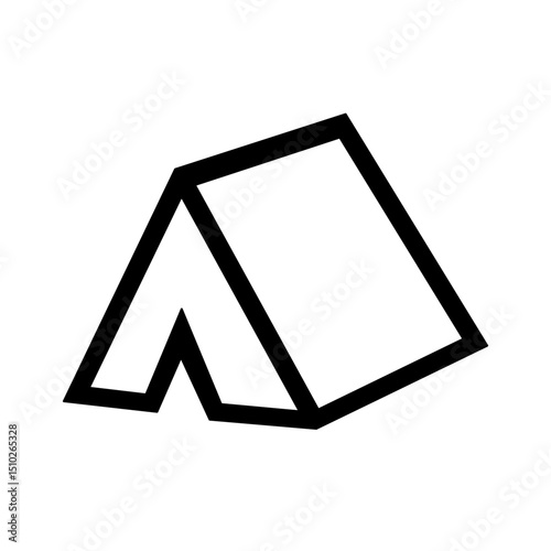 camping tent icon vector