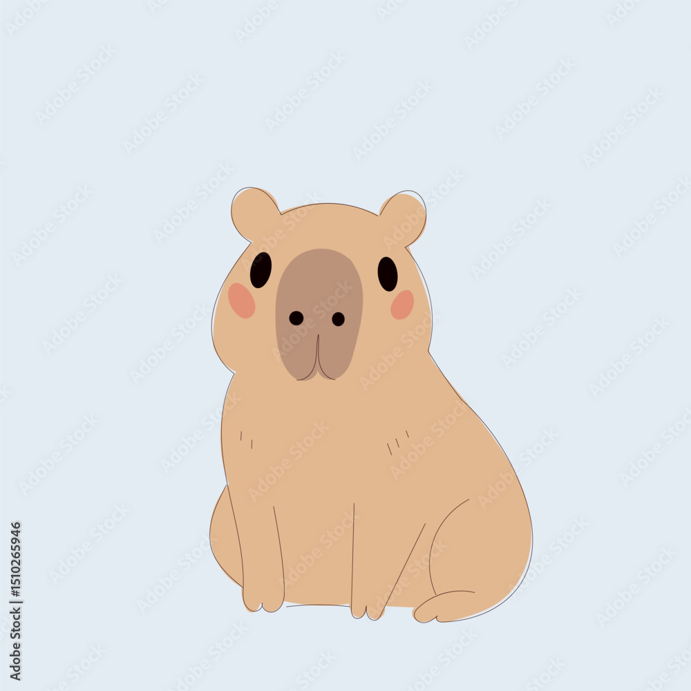 Cartoon Capybara Character Illustration. Cute Capybara Portrait Icon. Funny Doodle Character Drawn Portrait. Positive Wild Capybara Friendly Animal Mascot. Childish cartoon Adorable Happy Pet Cartoon Capybara Character Illustration. Cute Capybara Portrait Icon. Funny Doodle Character Drawn Portrait. Positive Wild Capybara Friendly Animal Mascot. Childish cartoon Adorable Happy Pet