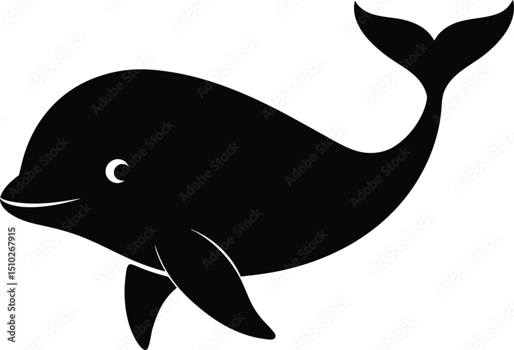 Obraz premium whale vector illustration