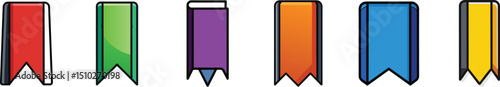 Bookmark Icon Symbolizing Saved Content, Reading Marker, Web Tagging and Page Reference
