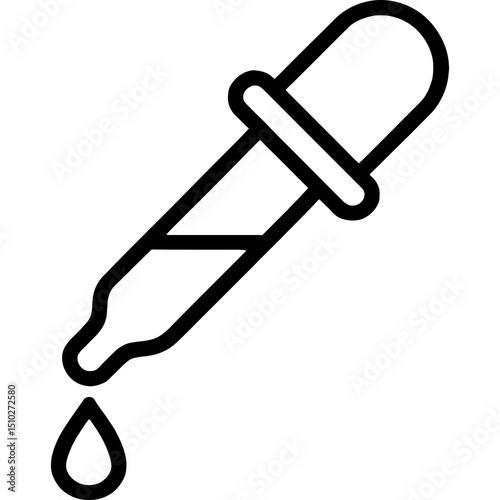 Minimalist pipette vector icon