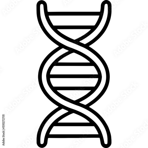 Clean vector icon of a DNA strand