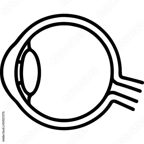 Minimal vector eye diagram icon