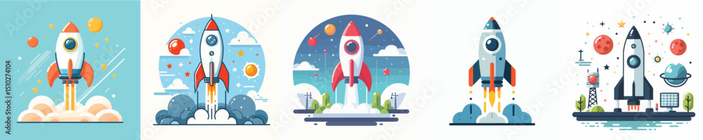 Fototapeta premium Vector of an rocket.