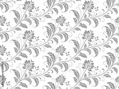 seamless floral pattern with flowers