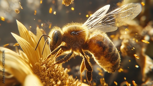 National Pollinator Month: A honey bee with its treasure

 photo