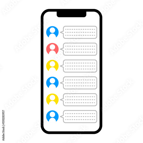 SNSが表示されているスマートフォン