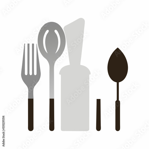 kitchen utensils vector illustration