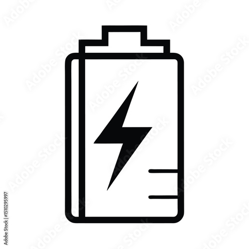 Battery icon energy power charge symbol electricity