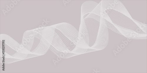 White abstract wallpaper with smooth white lines design