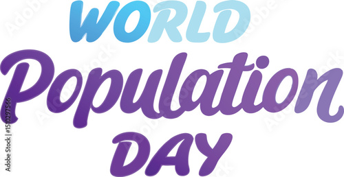 World population day awareness campaign graphic design