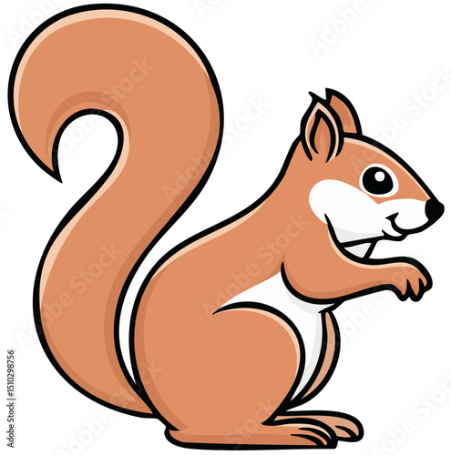 Adorable Forest Rodent Illustration