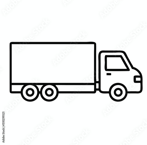truck isolated on white background