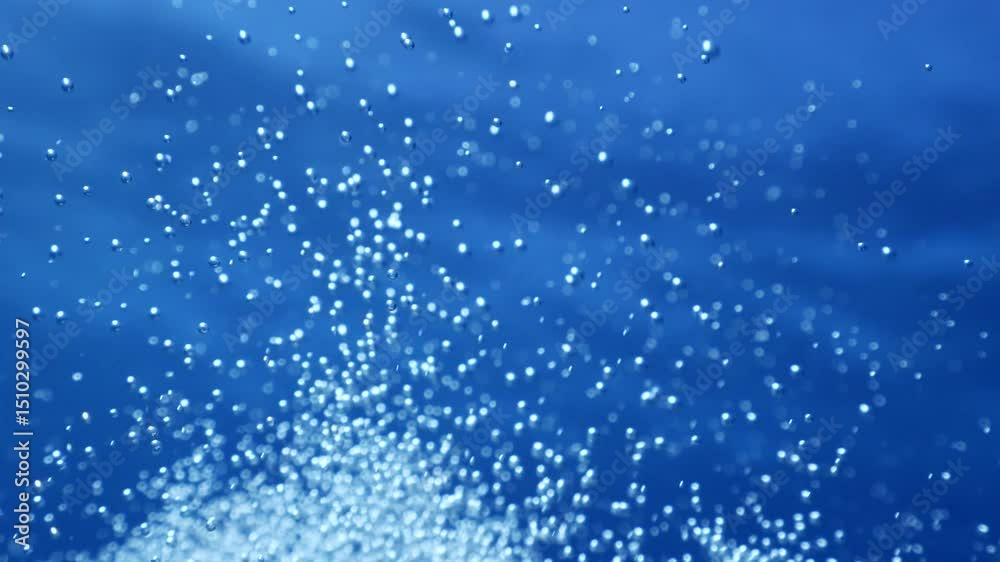bubbles slow motion underwater coming up scenery dark blue backgrounds