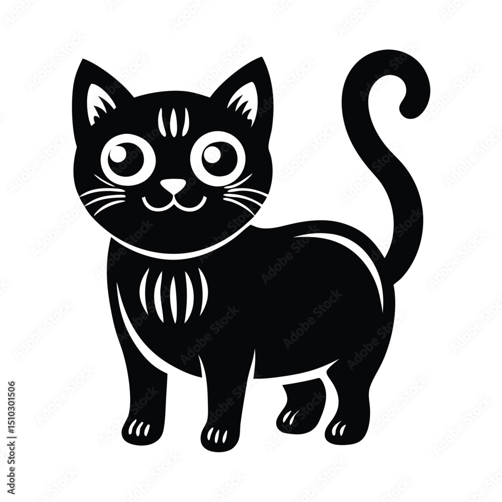 Halloween cat vector silhouette Halloween cat vector silhouette