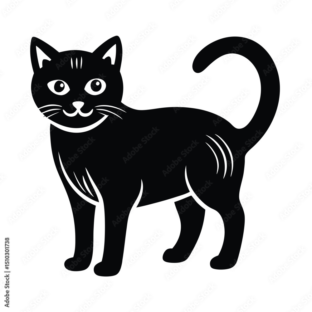 Halloween cat vector silhouette Halloween cat vector silhouette