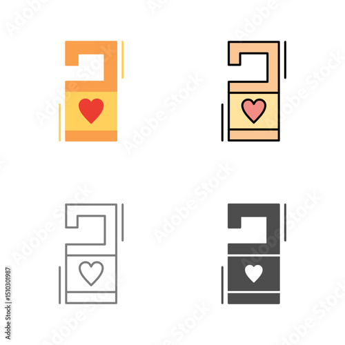 Door Knob Sign Vector Icon