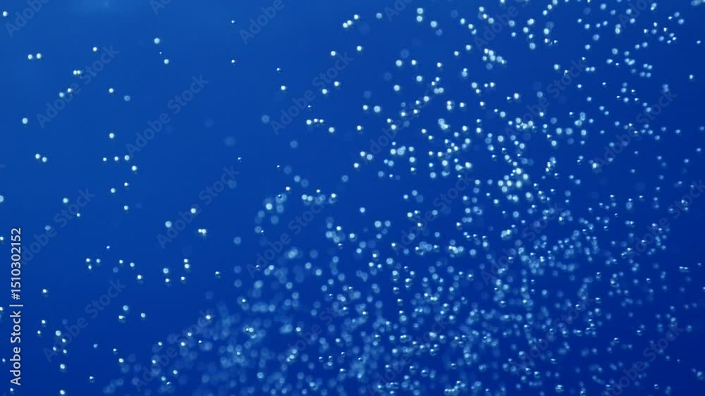 bubbles slow motion underwater coming up scenery dark blue backgrounds
