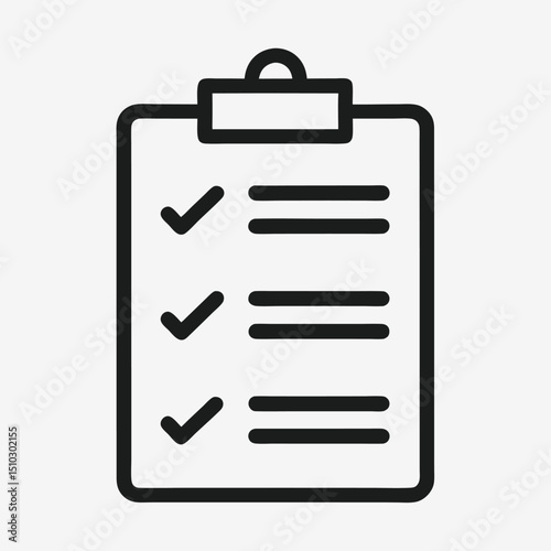 Checklist clipboard icon task management planning organization