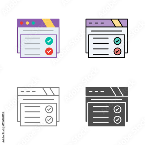 Web Browser Vector Icon