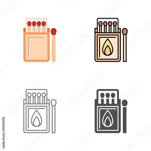 Match Box Vector Icon
