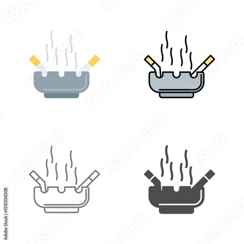 Ashtray Vector Icon