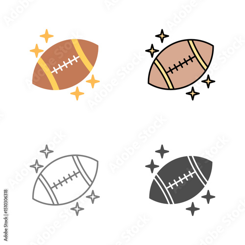 Rugby Vector Icon