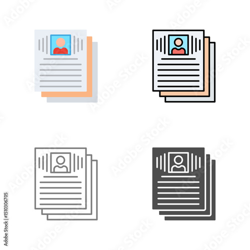 Resume Vector Icon
