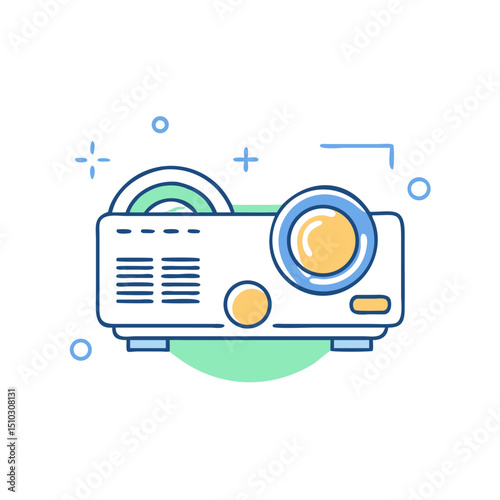 Projector icon representing presentations or multimedia.